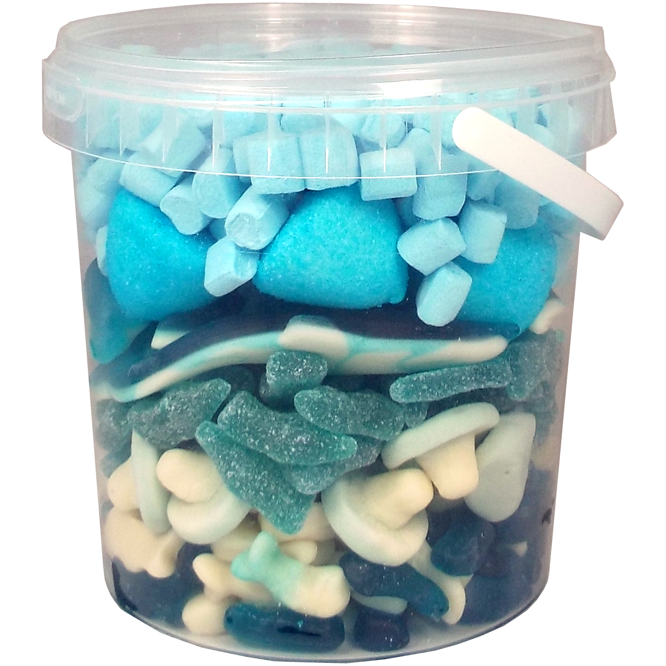 1KG Blue Party Sweet Bucket - The Online Sweet Shop