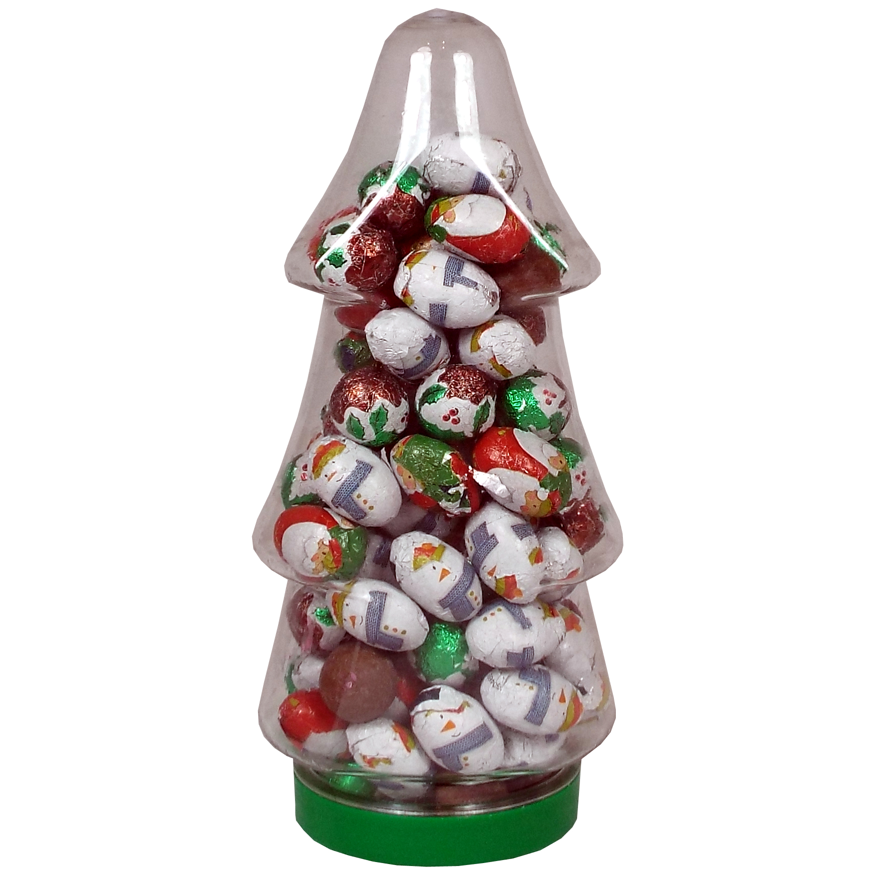 Christmas Chocolate Foiled Santa Eggs Sweet Tree Jar - The ...
