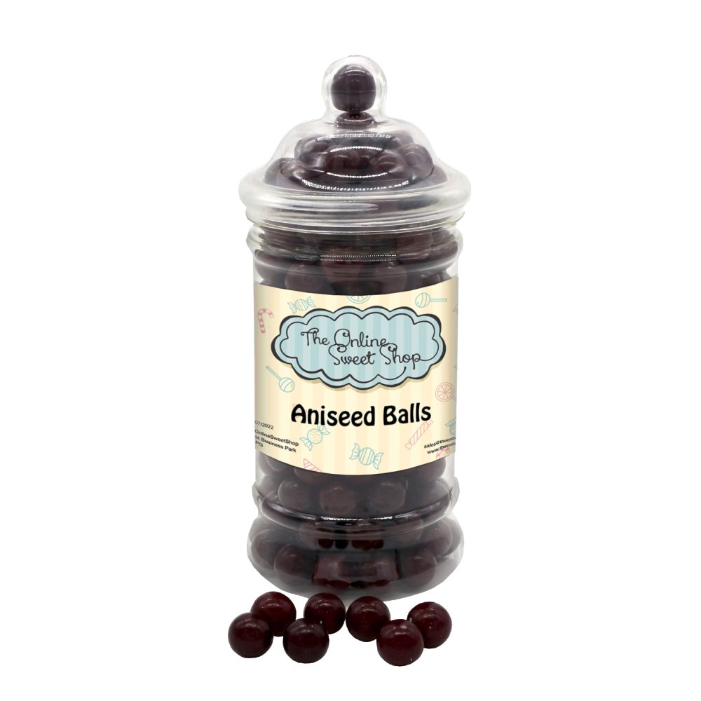 Aniseed Balls Sweets Jar