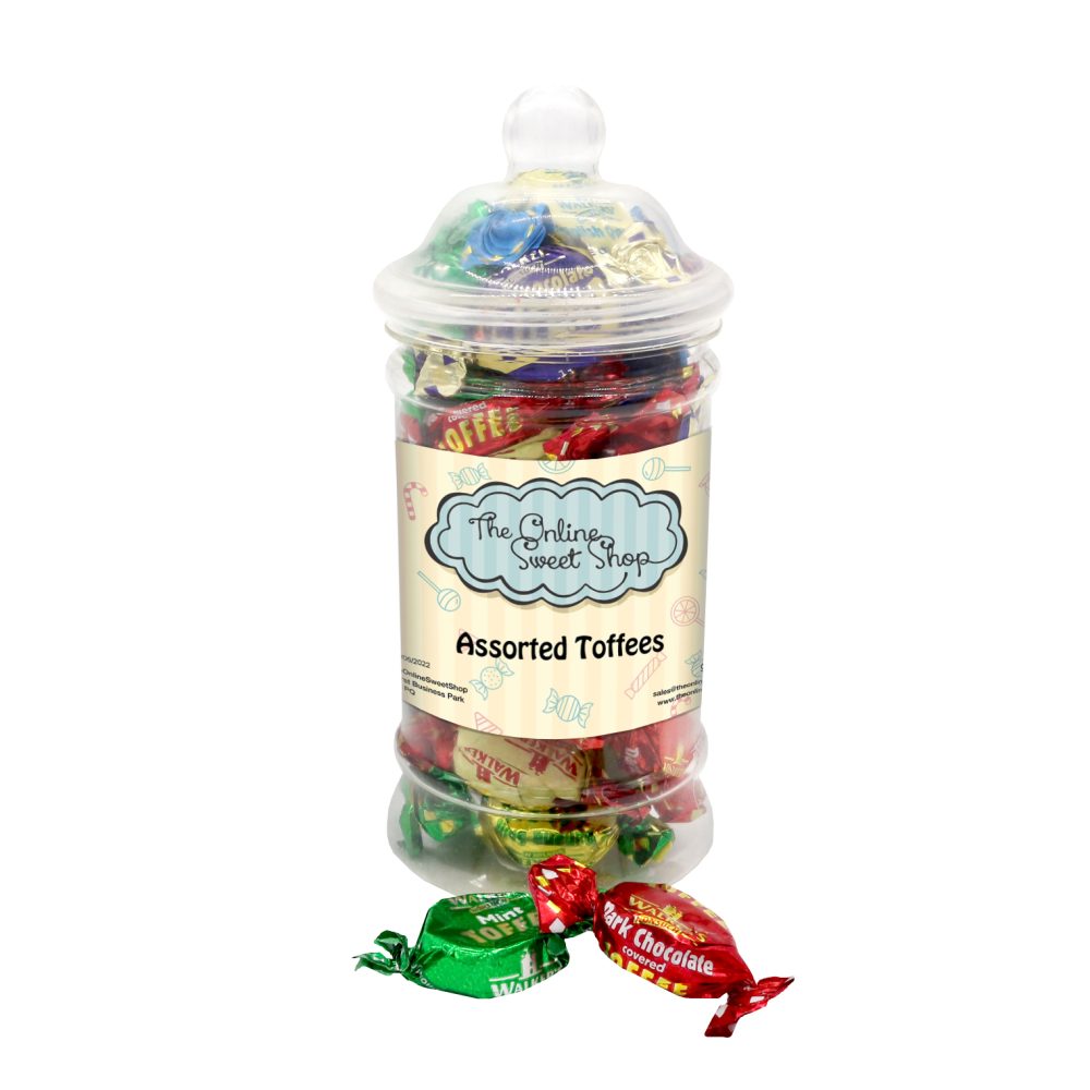 Assorted Toffees and Eclairs Sweets Jar