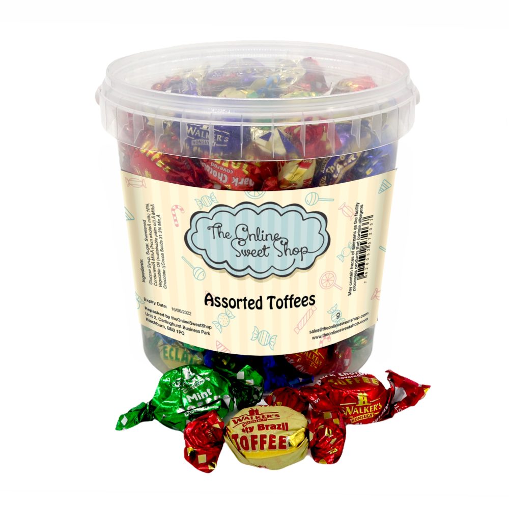 Assorted Toffees and Eclairs Sweets Bucket