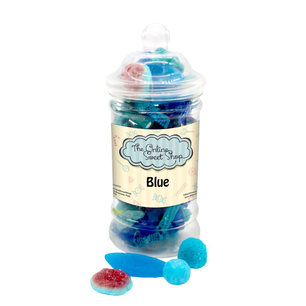 Blue Mix Sweets Jar
