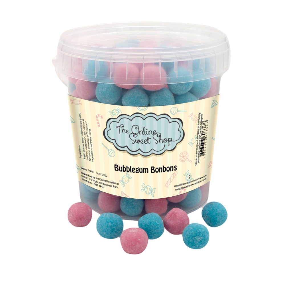 Bubblegum Bonbons Sweets Bucket