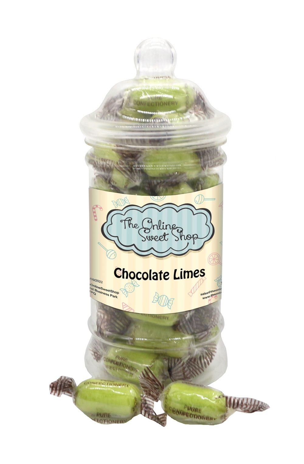 Chocolate Limes Sweets Jar