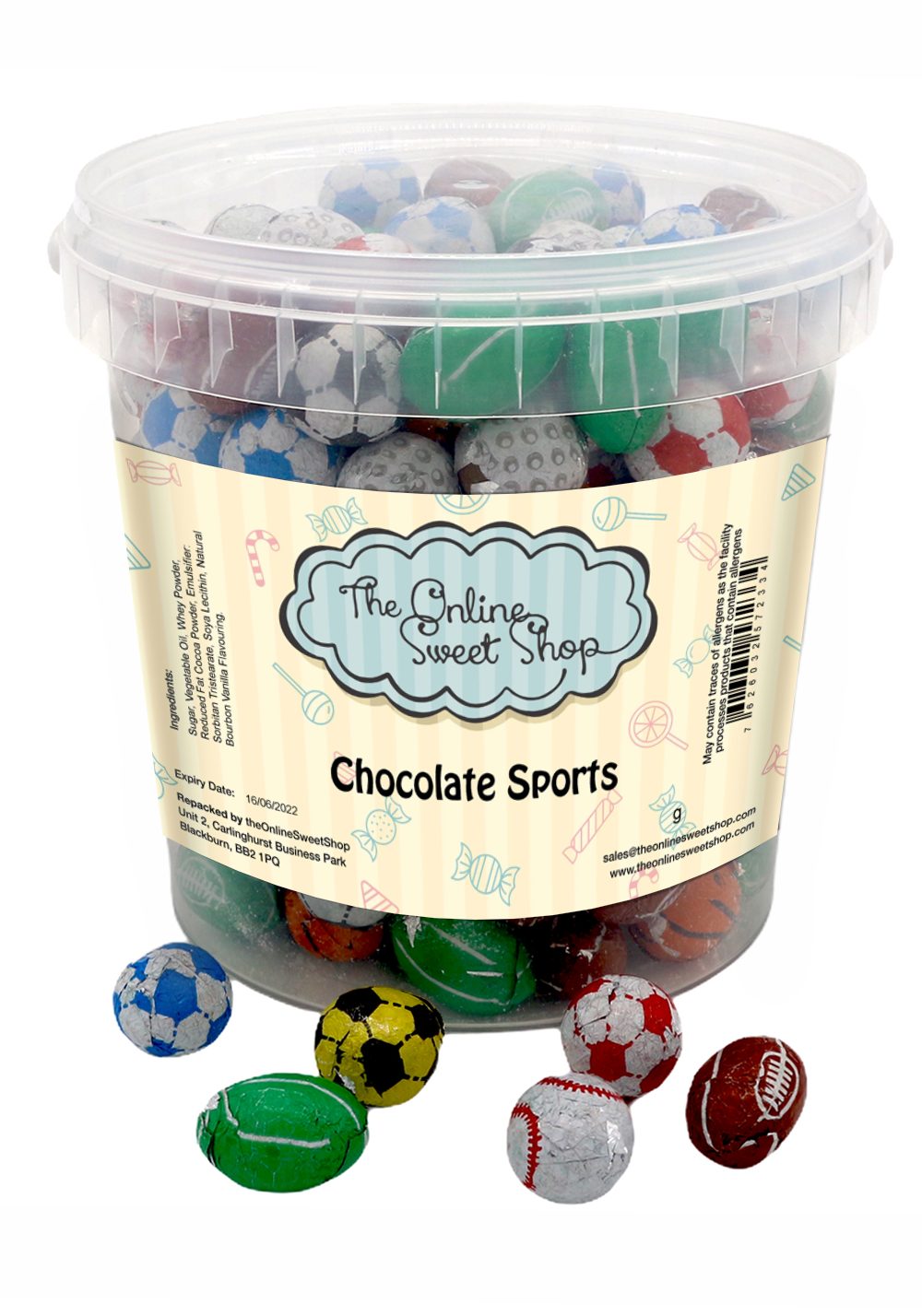 Chocolate Sports Sweets Bucket