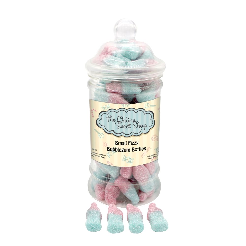 Small Fizzy Bubblegum Bottles Sweets Jar