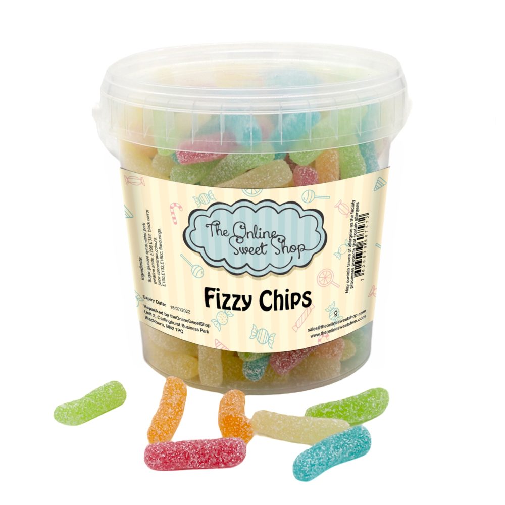 Fizzy Chips Sweets Bucket