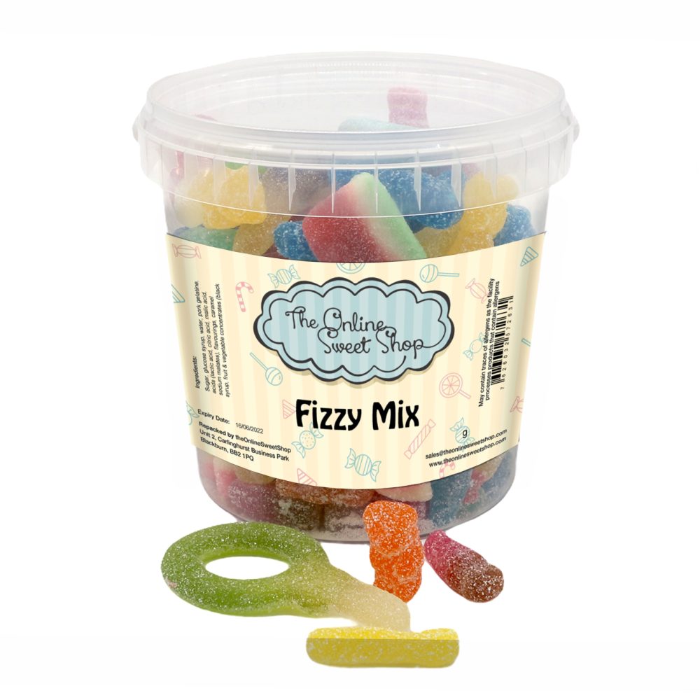 Fizzy Jelly Mix Sweets Bucket
