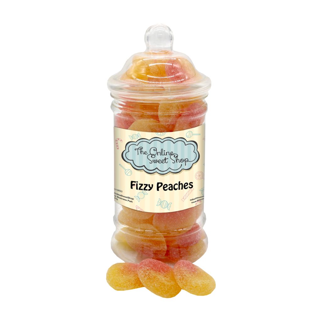 Fizzy Peaches Sweets Jar