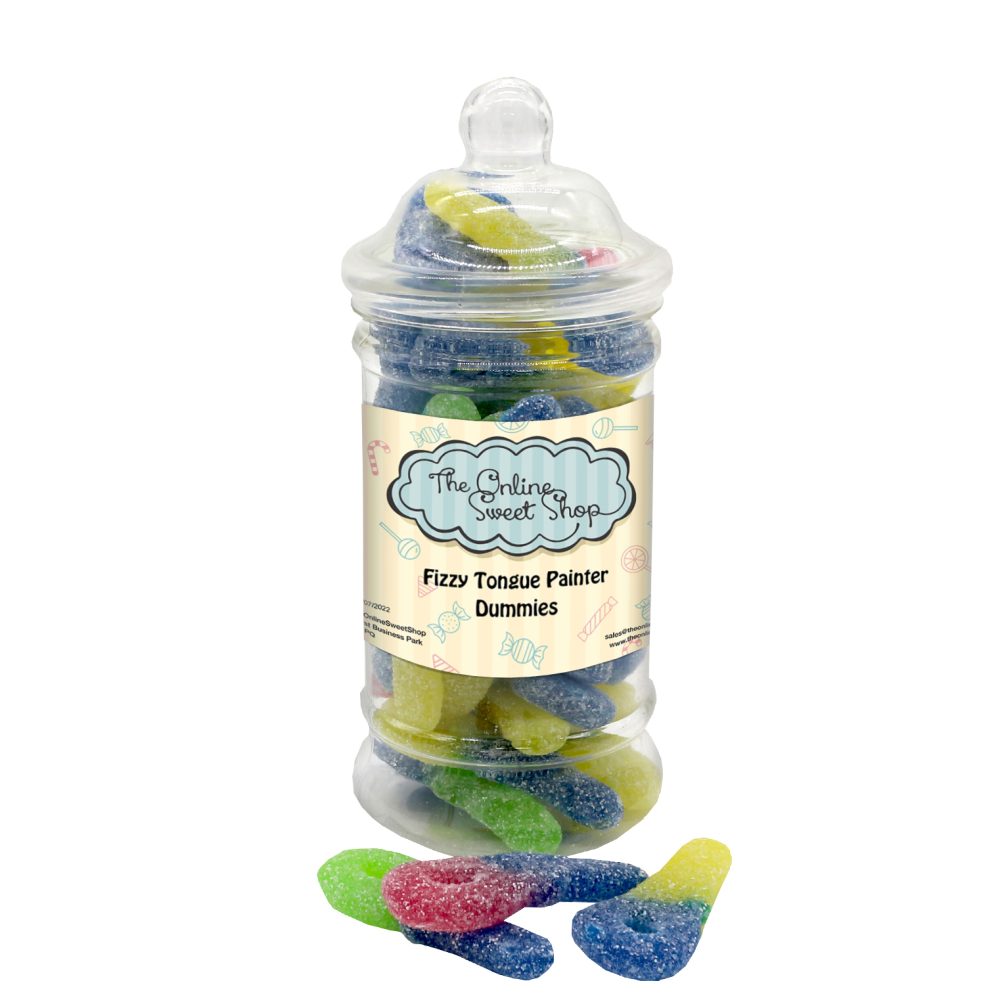 Fizzy Tongue Painting Dummies Sweets Jar