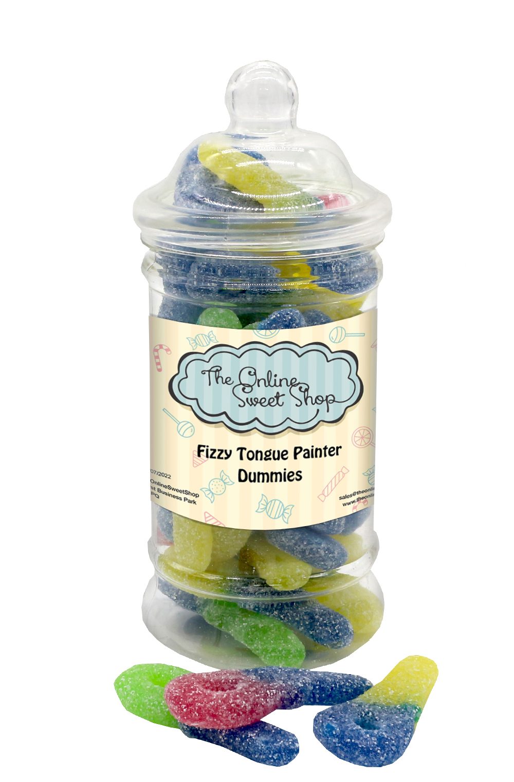 Fizzy Tongue Painter Dummies Sweets Jar