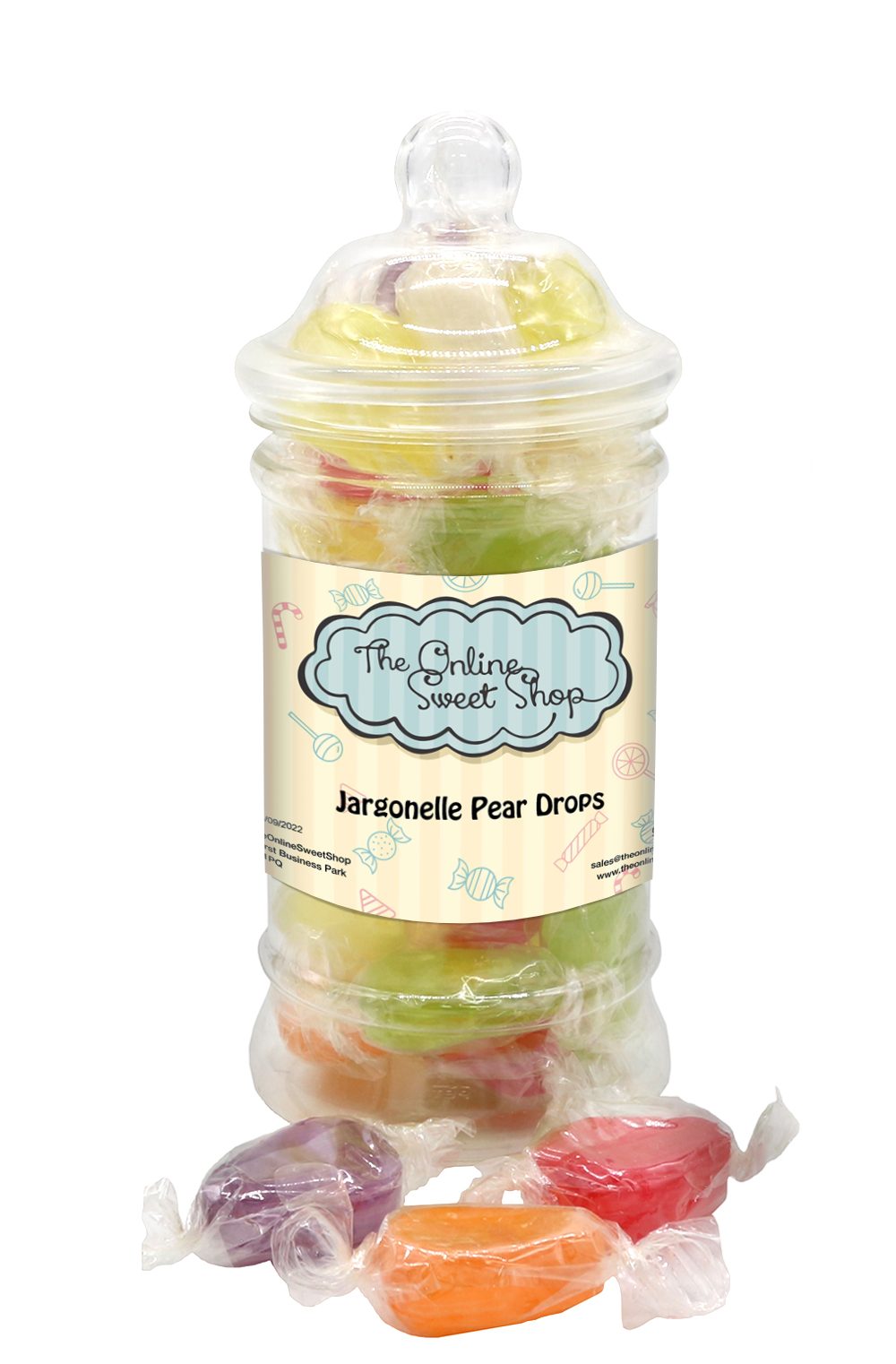 Jargonelle Pear Drops Sweets Jar