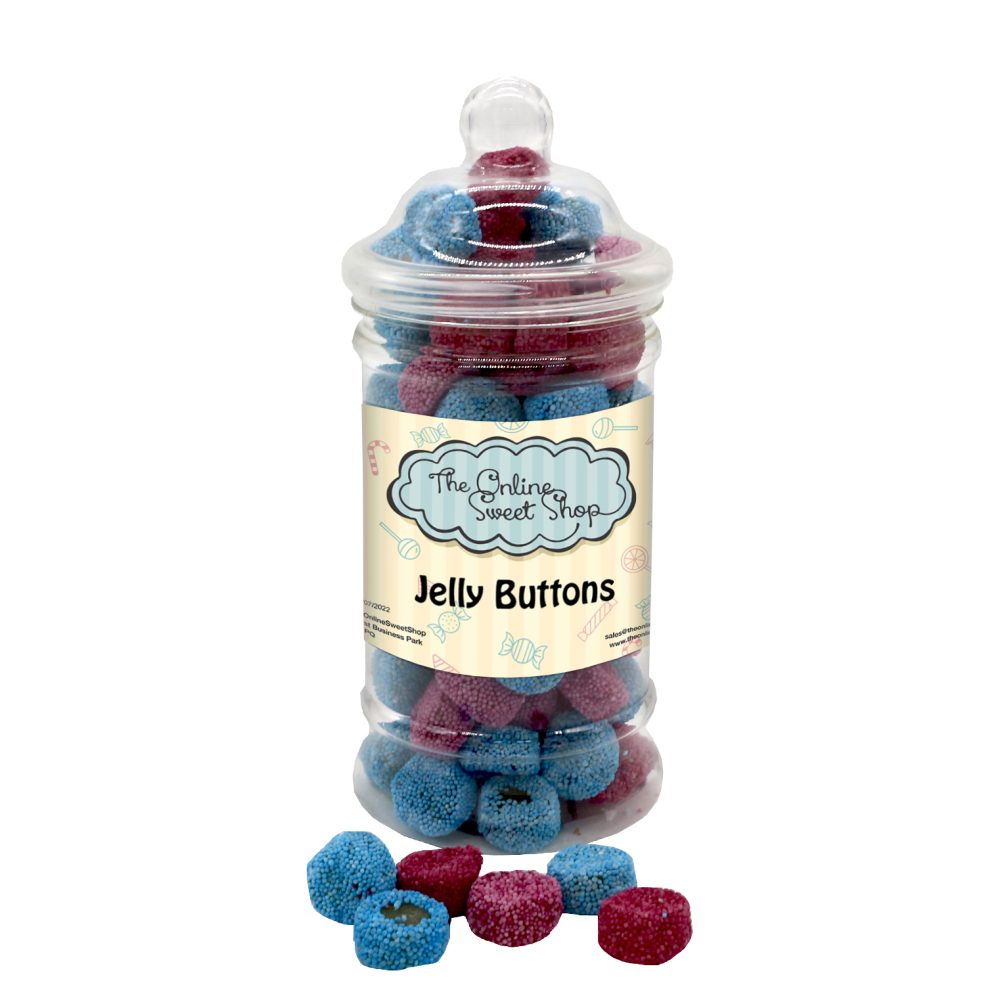 Jelly Buttons Sweets Jar
