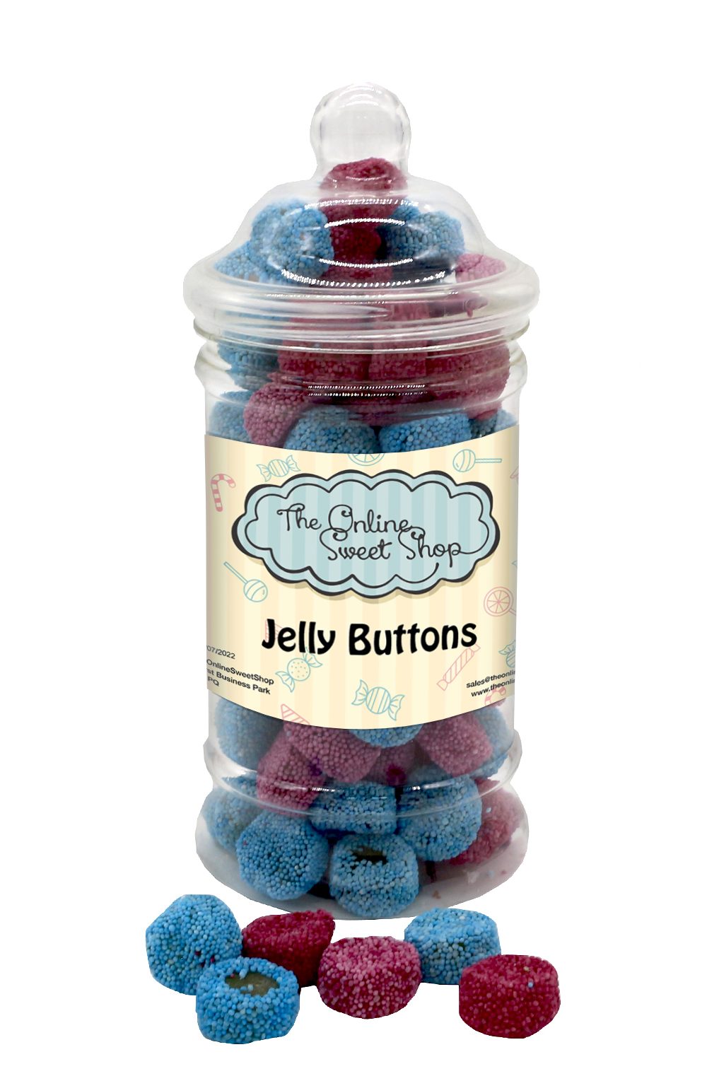 Jelly Buttons Sweets Jar