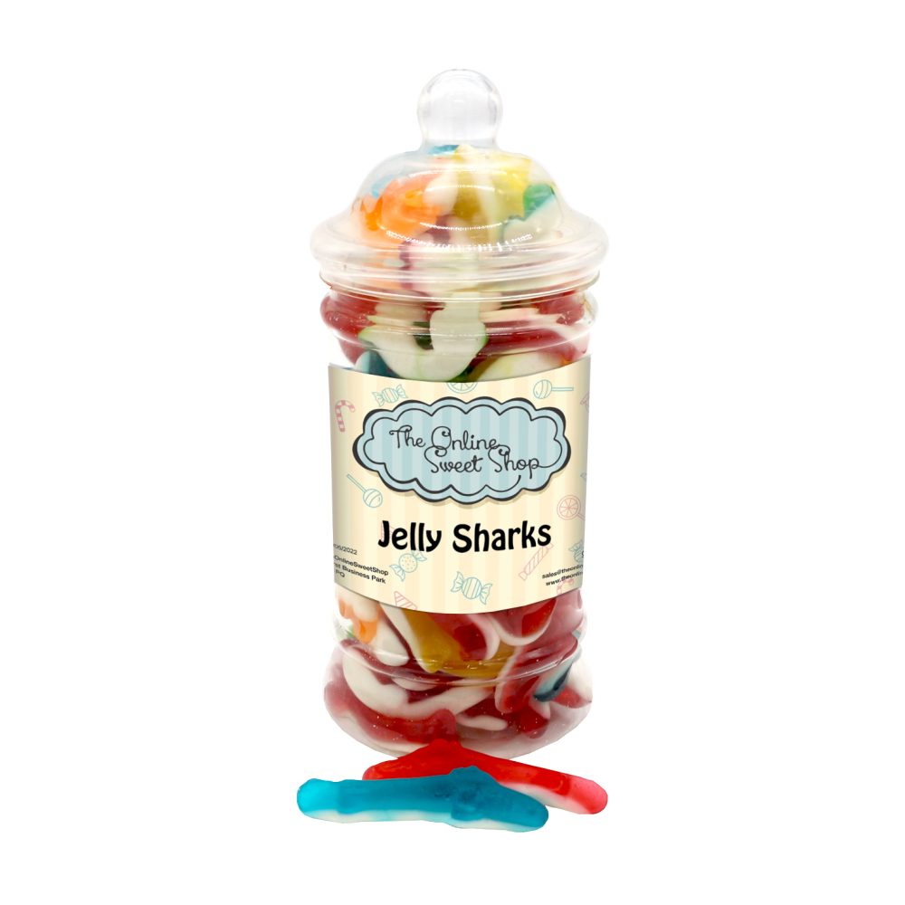 Jelly Sharks Sweets Jar