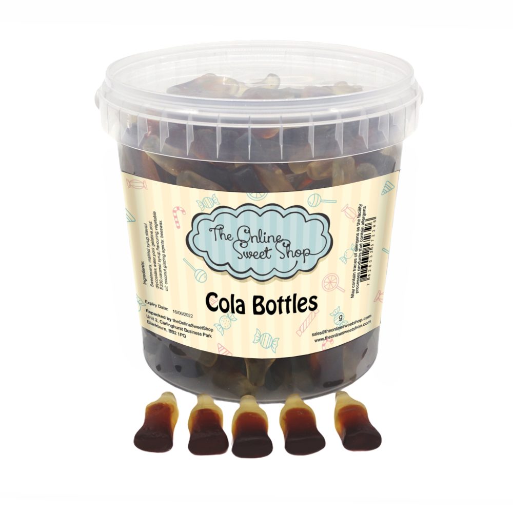 Cola Bottles Sweets Bucket