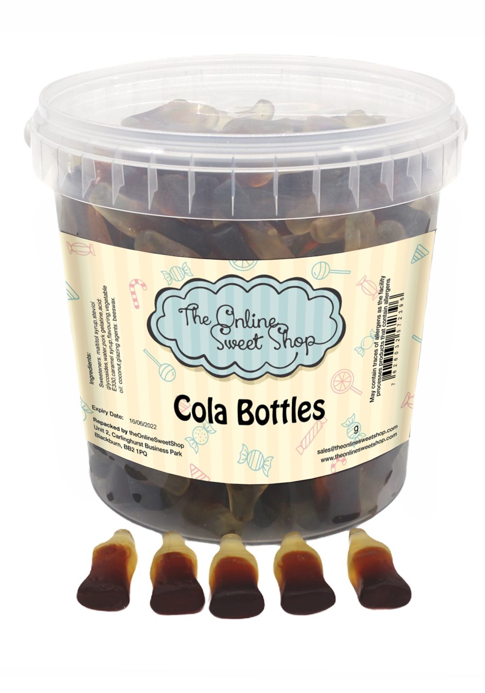Cola Bottles Sweets Bucket