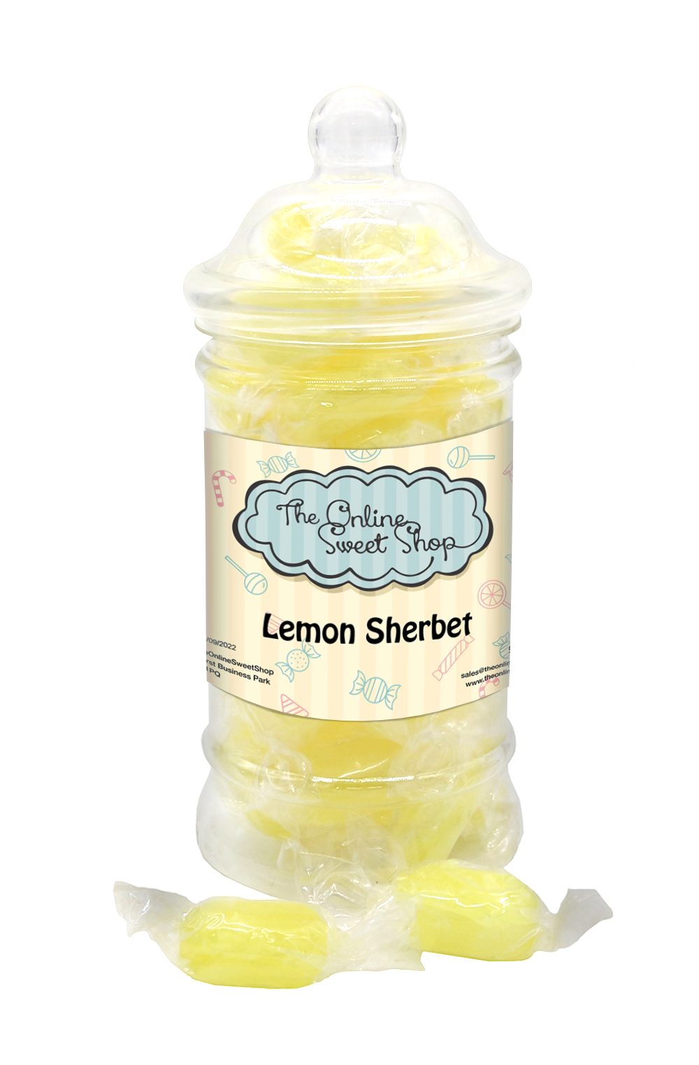 Lemon Sherbet Sweets Jar