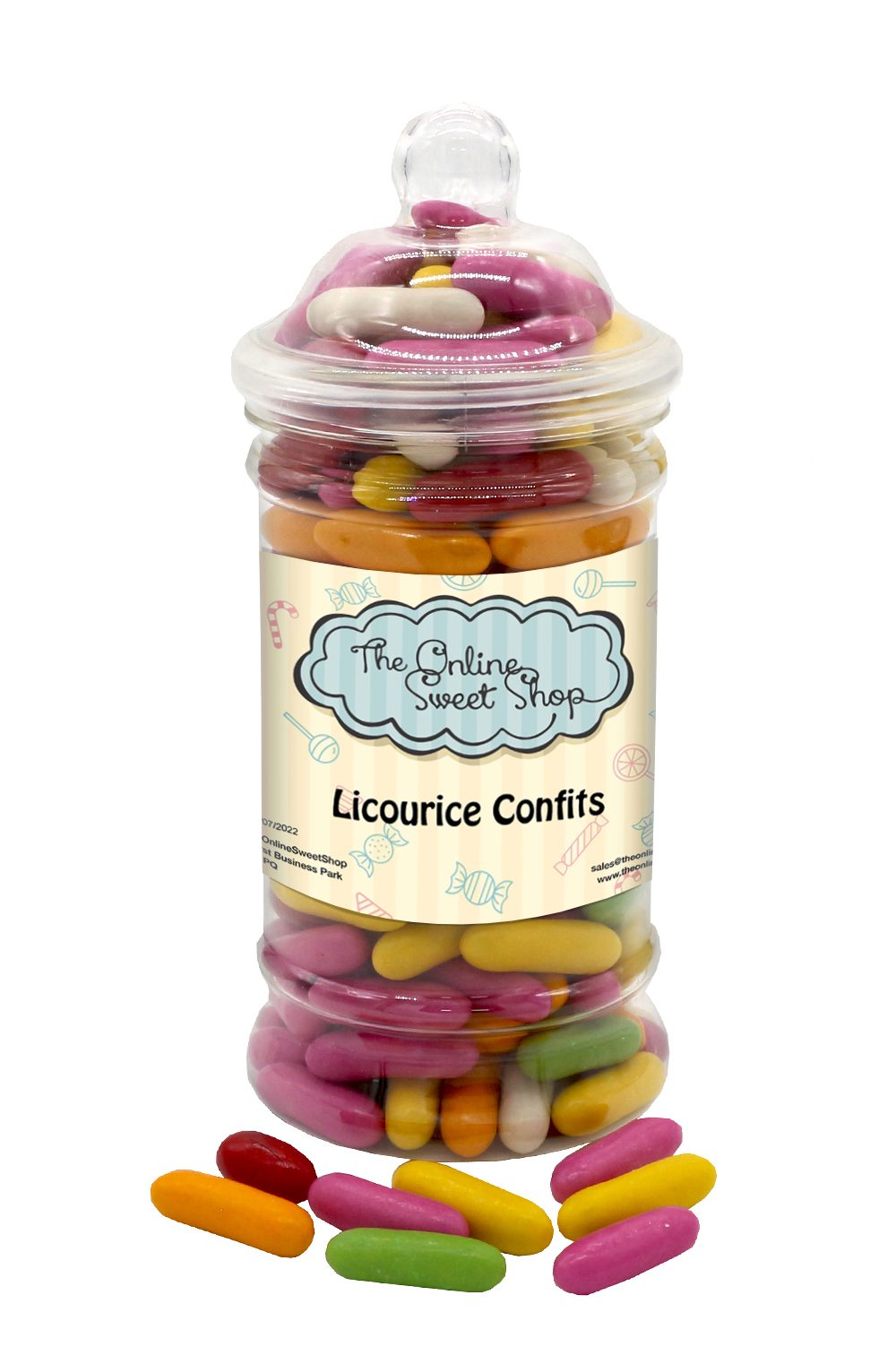 Liquorice Confits Sweets Jar