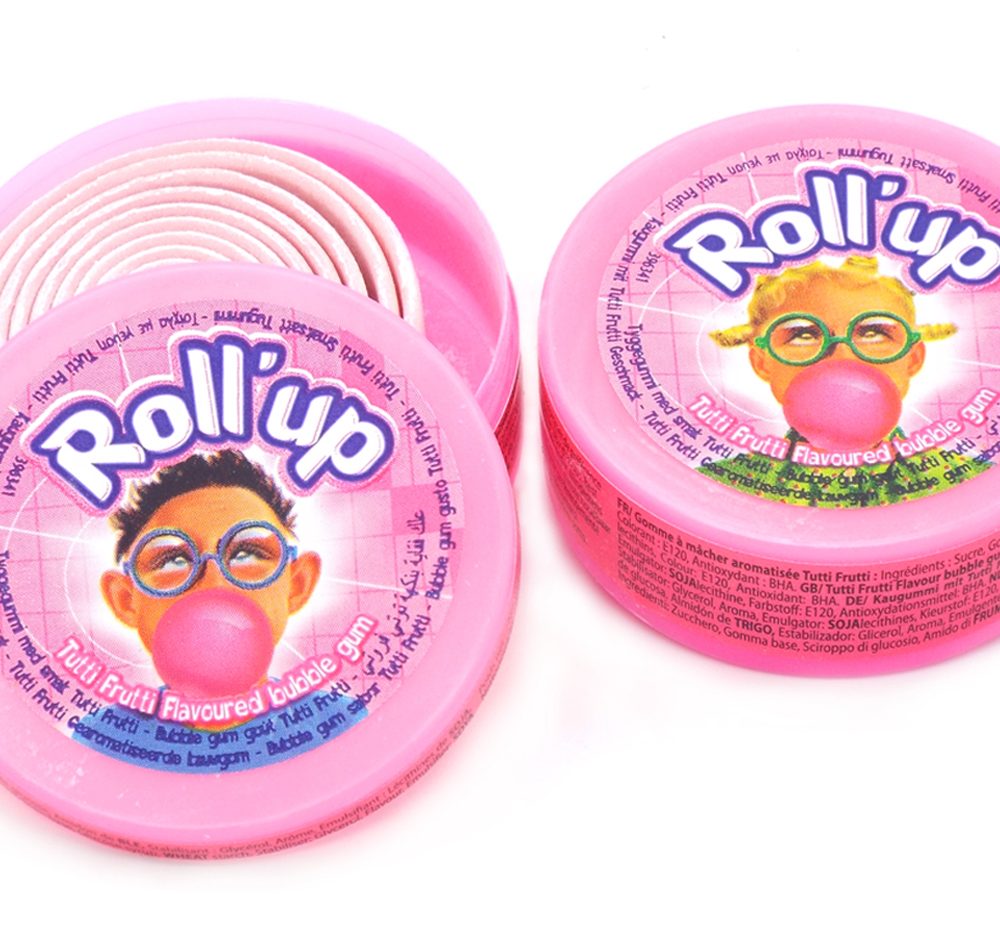 Roll Up Bubble Gum Tutti Fruiti
