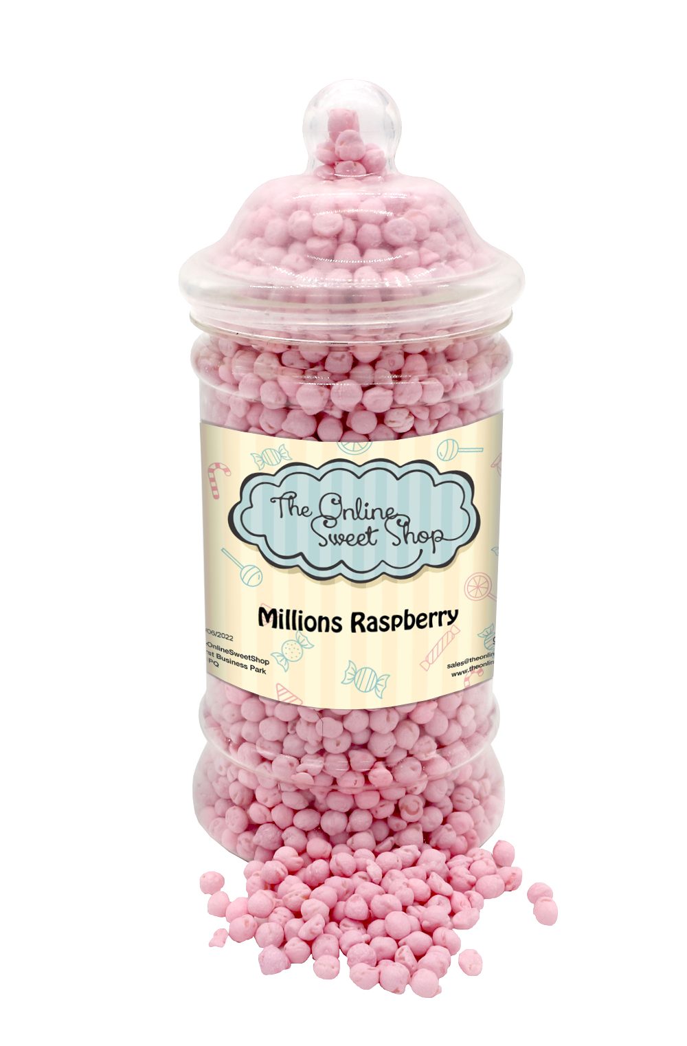 Millions Raspberry Sweets Jar