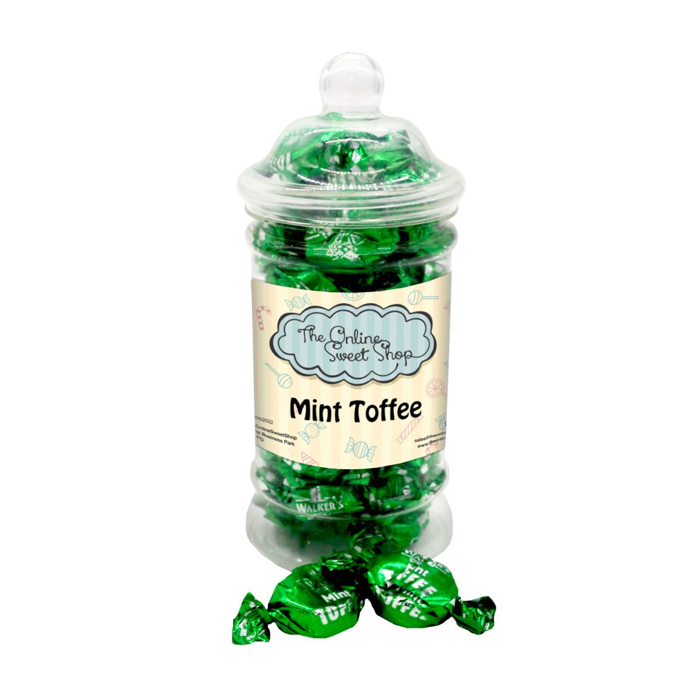 Mint Toffee Sweets Jar