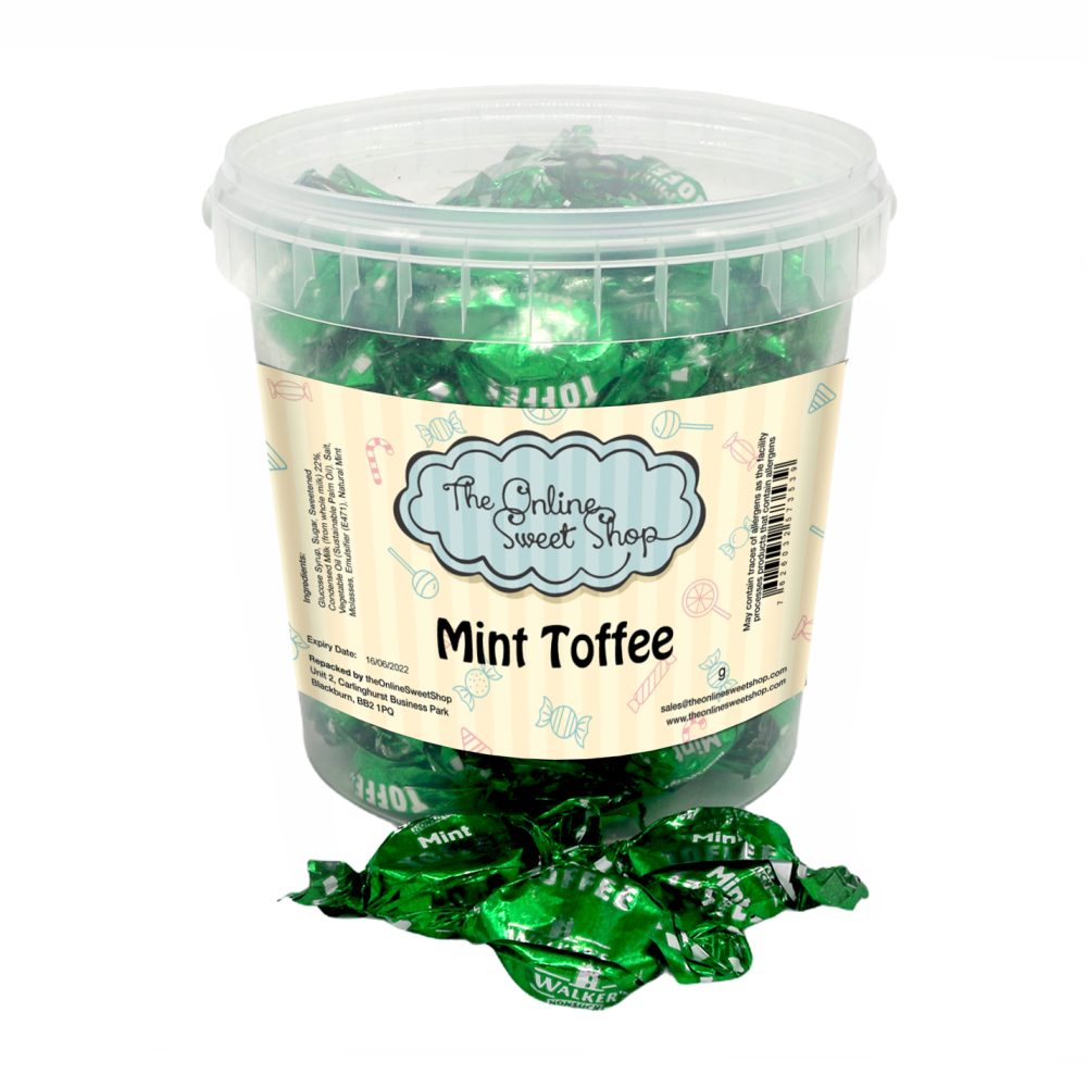 Mint Toffee Sweets Bucket