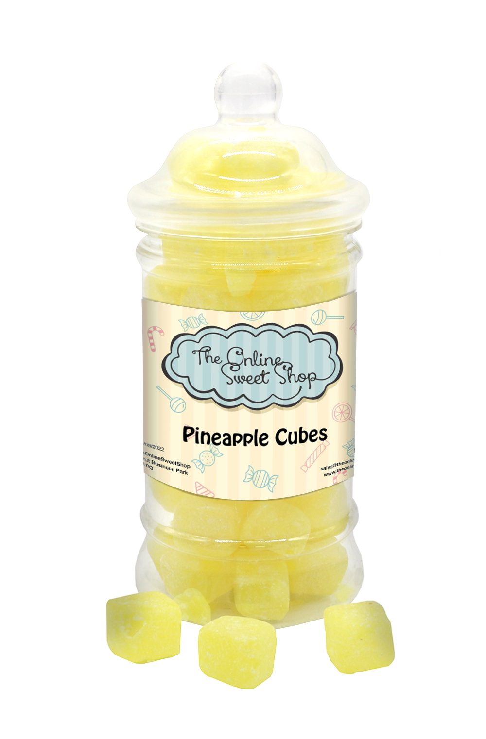 Pineapple Cubes Sweets Jar