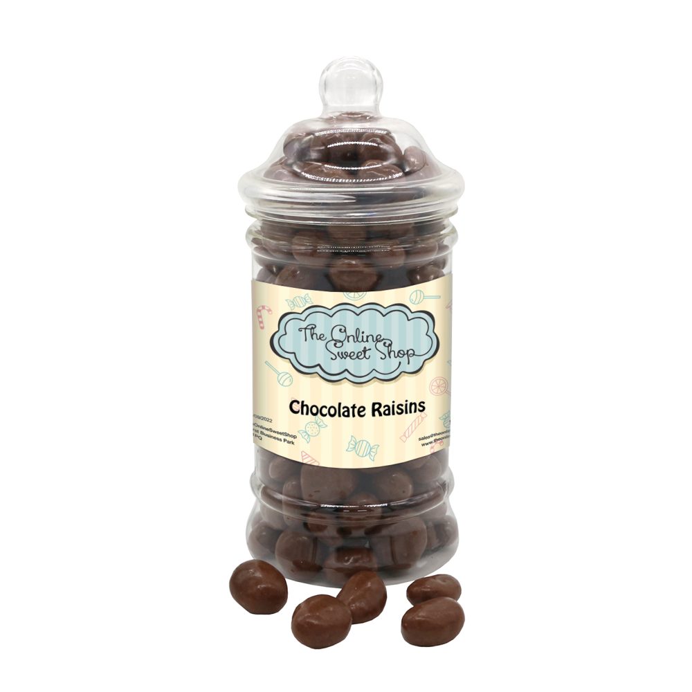 Chocolate Raisins Sweets Jar