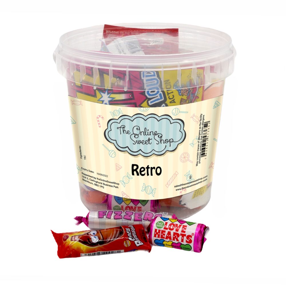 Retro Mix Sweets Bucket