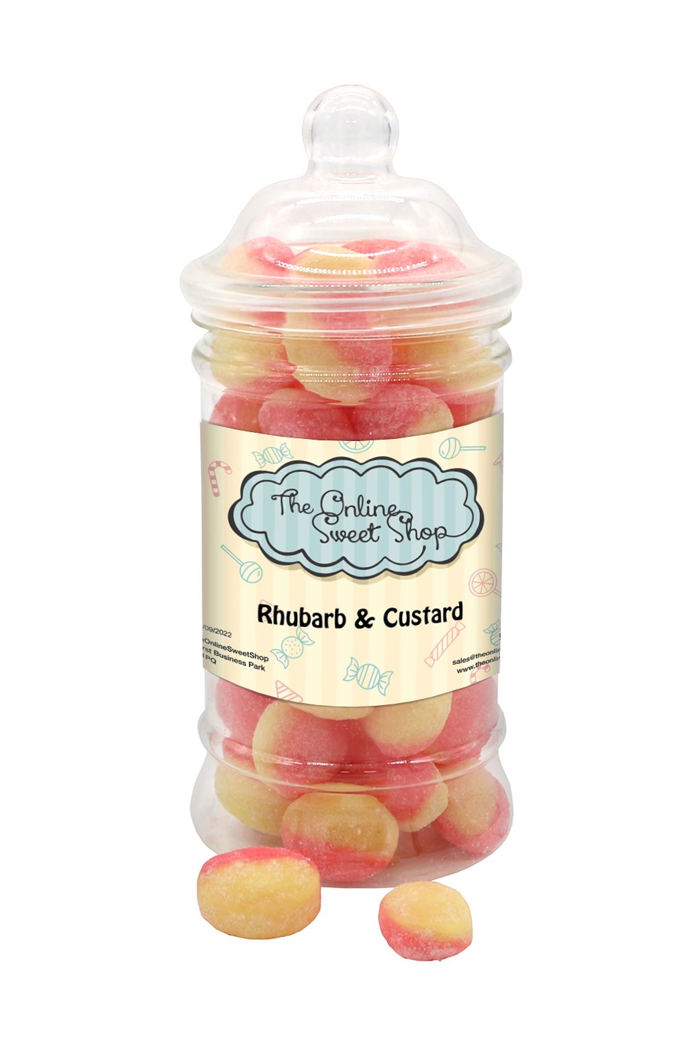 Rhubarb & Custard Sweets Jar