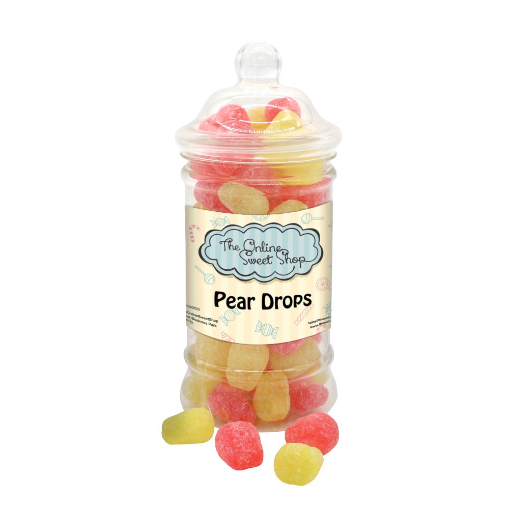 Small Pear Drops Sweets Jar