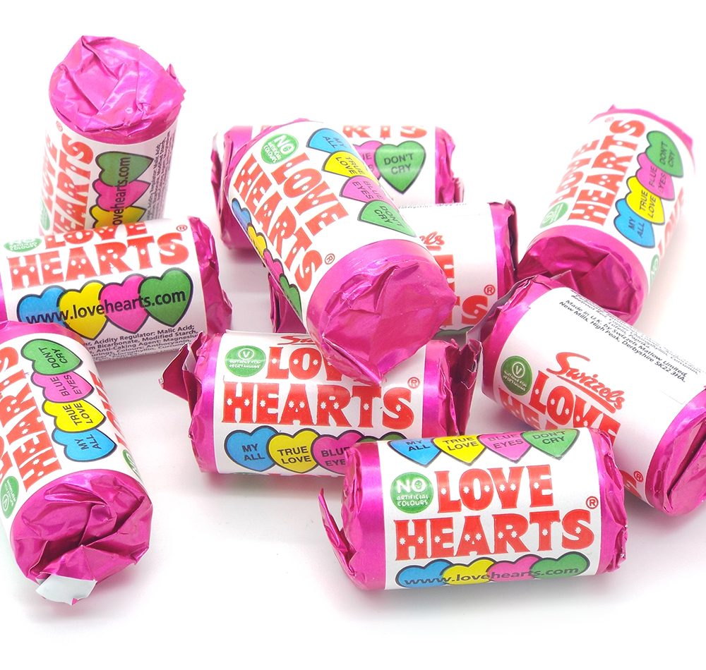 Love Hearts Mini Rolls