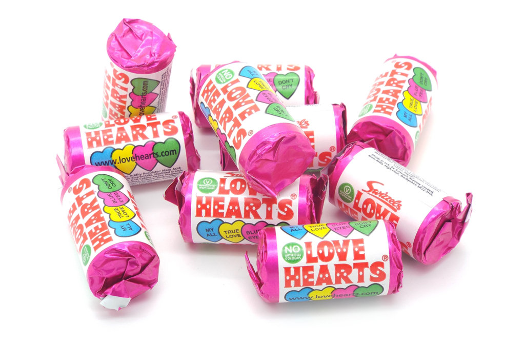 Love Hearts Mini Rolls The Online Sweet Shop 7286