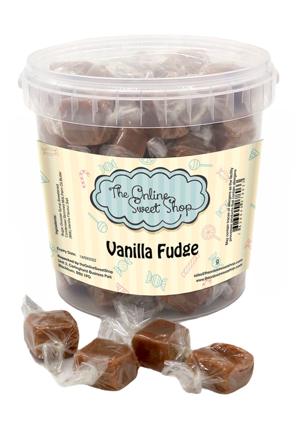 Vanilla Fudge Sweets Bucket