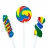 Rainbow Twist Lollipops