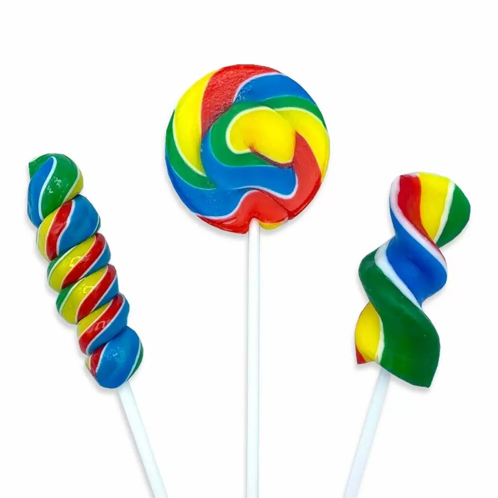 Mini Rainbow Lollipops - The Online Sweet Shop
