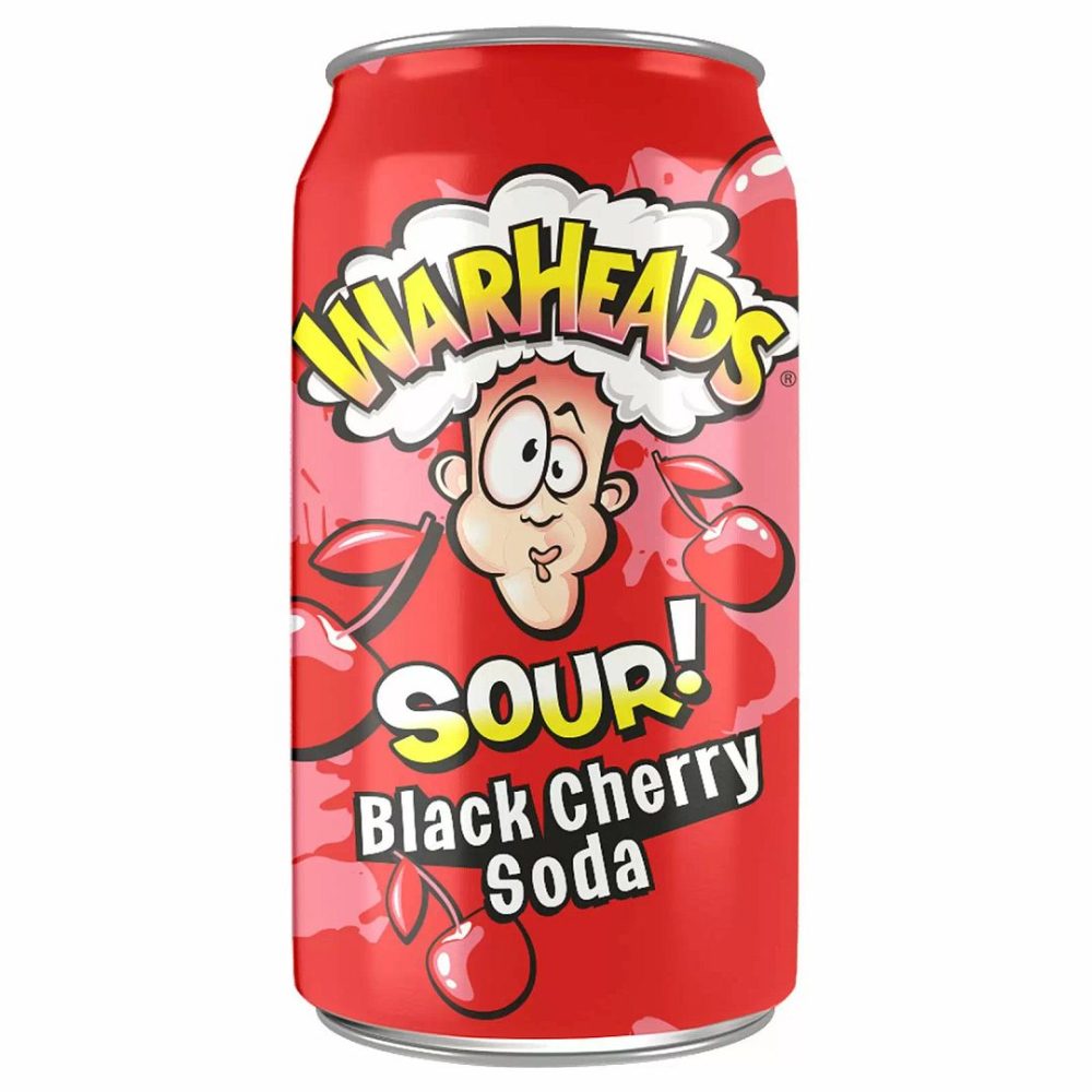 Sour Black Cherry Soda Can