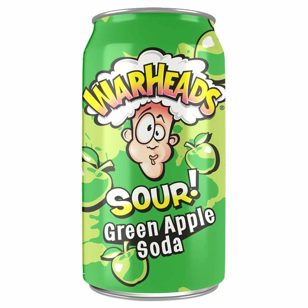 Sour Green Apple Soda Can