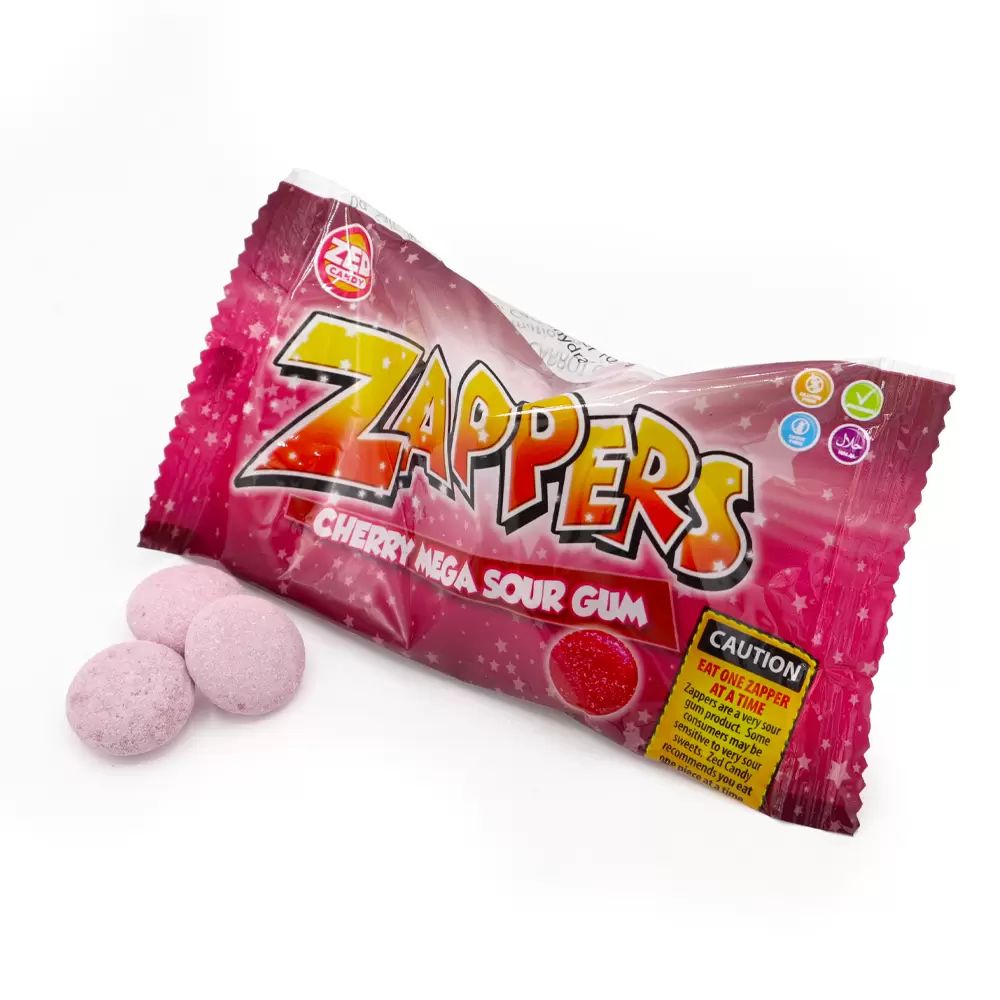 Zappers Cherry Mega Sour Gum