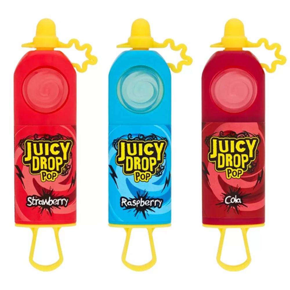 Juicy Drop Pop Lollipop With Sour Gel